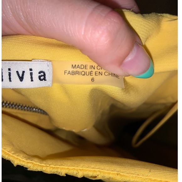 Alice & Olivia ‼️ SALE‼️ yellow halter dress - Picture 8 of 10